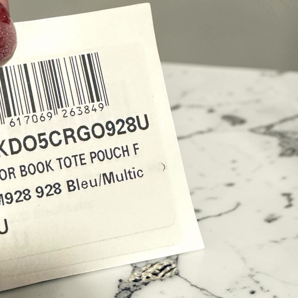 Dior Mini Book Tote Pouch Tiger Toile de Jouy Blue Multicolor NEW w Tag Strap - Picture 7 of 8